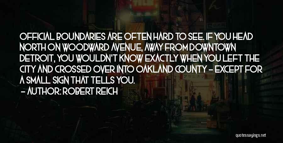 Downtown City Quotes By Robert Reich