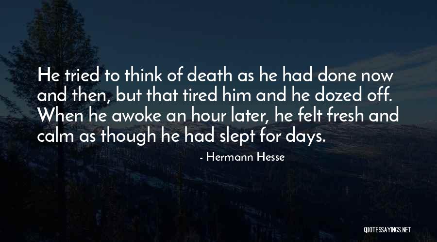 Dozed Off Quotes By Hermann Hesse Dozed Off Quotes By Hermann Hesse