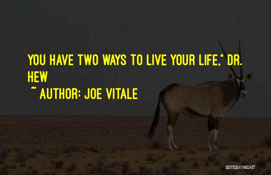 Dr Joe Vitale Quotes By Joe Vitale