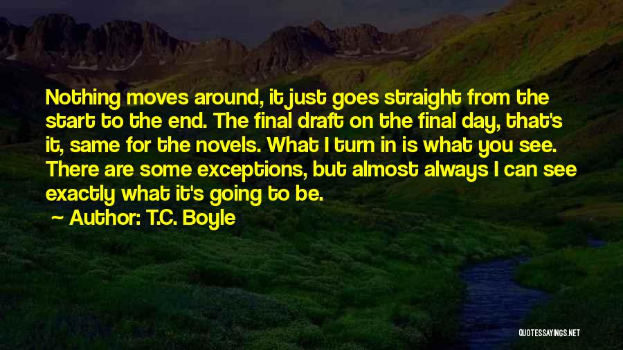 Draft Day Quotes By T.C. Boyle