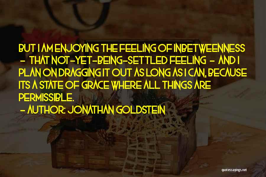 Dragging Things Out Quotes By Jonathan Goldstein