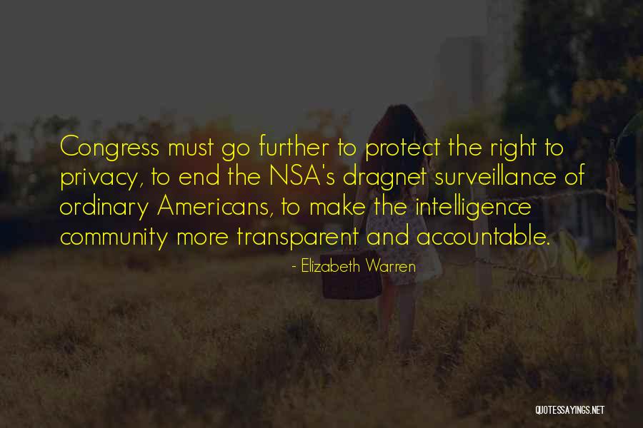 Dragnet Quotes By Elizabeth Warren