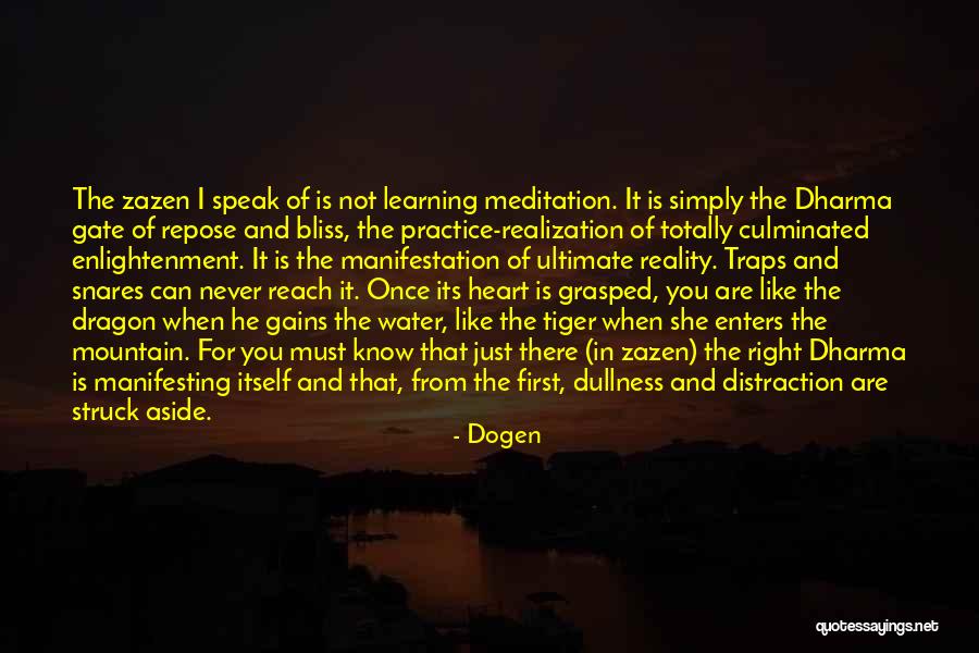 Dragon Mountain Quotes By Dogen Dragon Mountain Quotes By Dogen