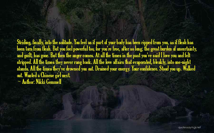 Drained Love Quotes By Nikki Gemmell