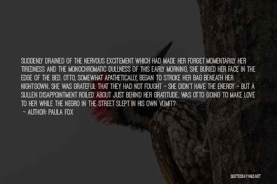 Drained Love Quotes By Paula Fox