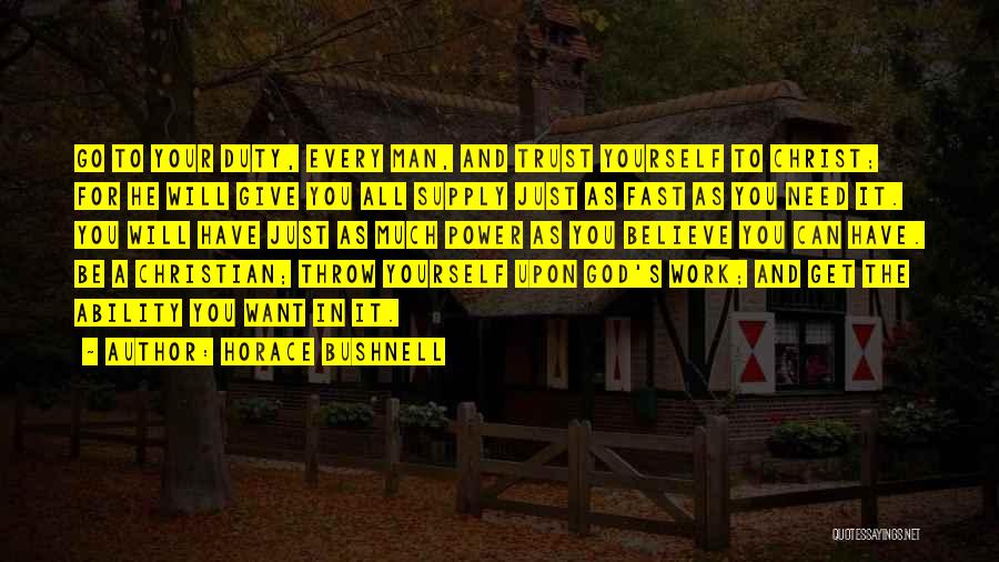 Drakers Old Quotes By Horace Bushnell