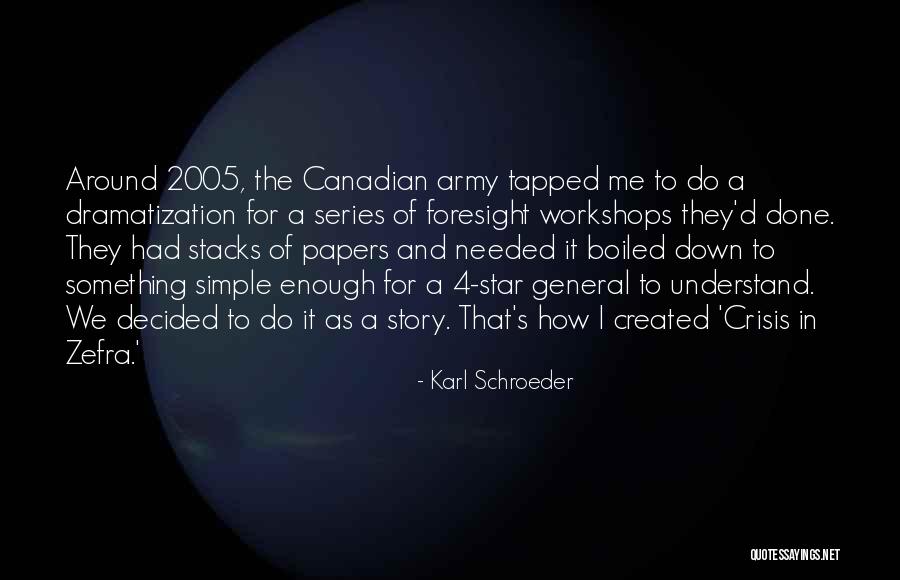 Dramatization Quotes By Karl Schroeder Dramatization Quotes By Karl Schroeder