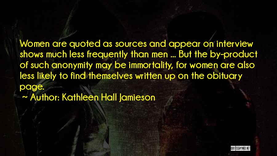 Dransfield Ross Quotes By Kathleen Hall Jamieson