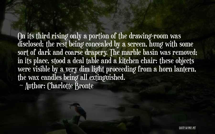 Drapery Quotes By Charlotte Bronte