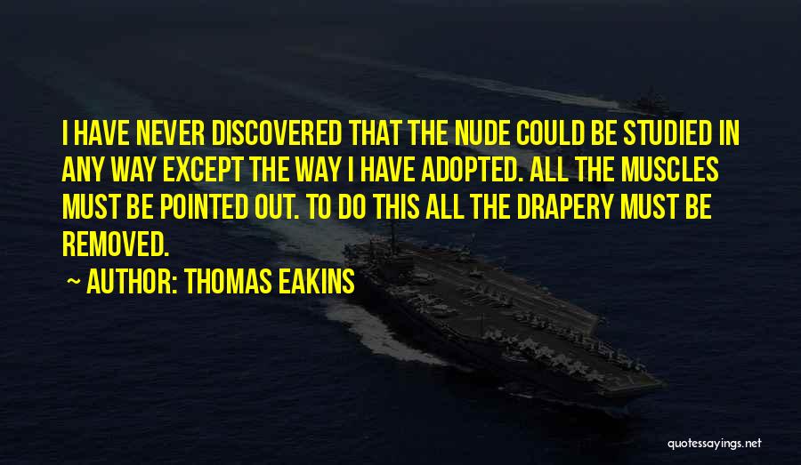 Drapery Quotes By Thomas Eakins