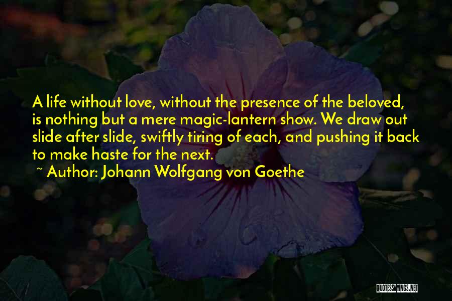 Draw Back Quotes By Johann Wolfgang Von Goethe