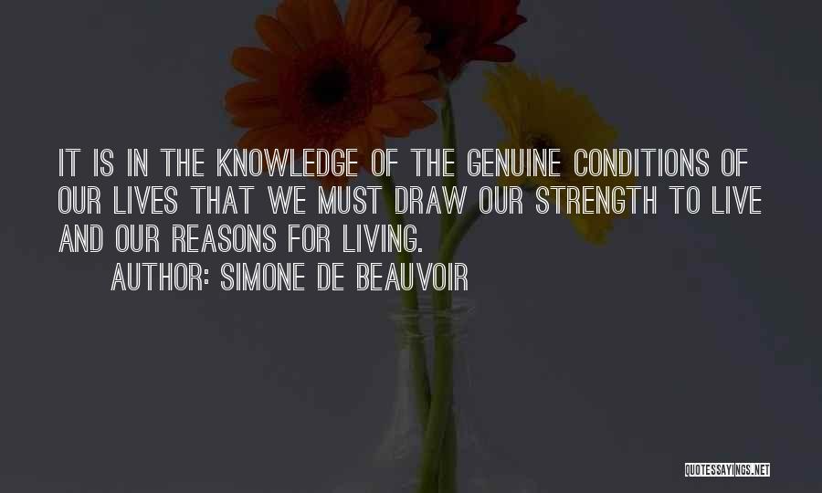 Draw Strength Quotes By Simone De Beauvoir