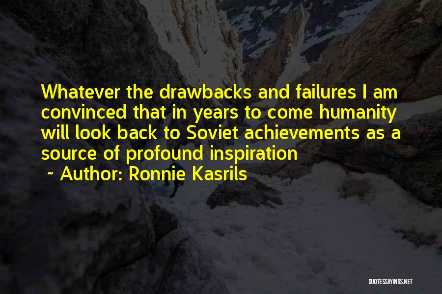 Drawbacks Quotes By Ronnie Kasrils