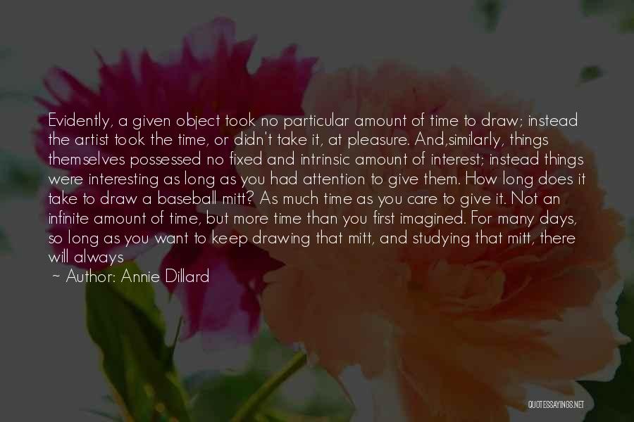 Drawing Artist Quotes By Annie Dillard