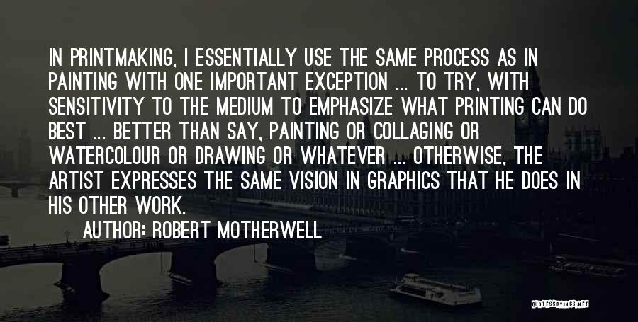 Drawing Artist Quotes By Robert Motherwell