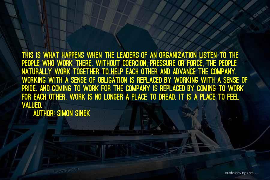Dread Work Quotes By Simon Sinek
