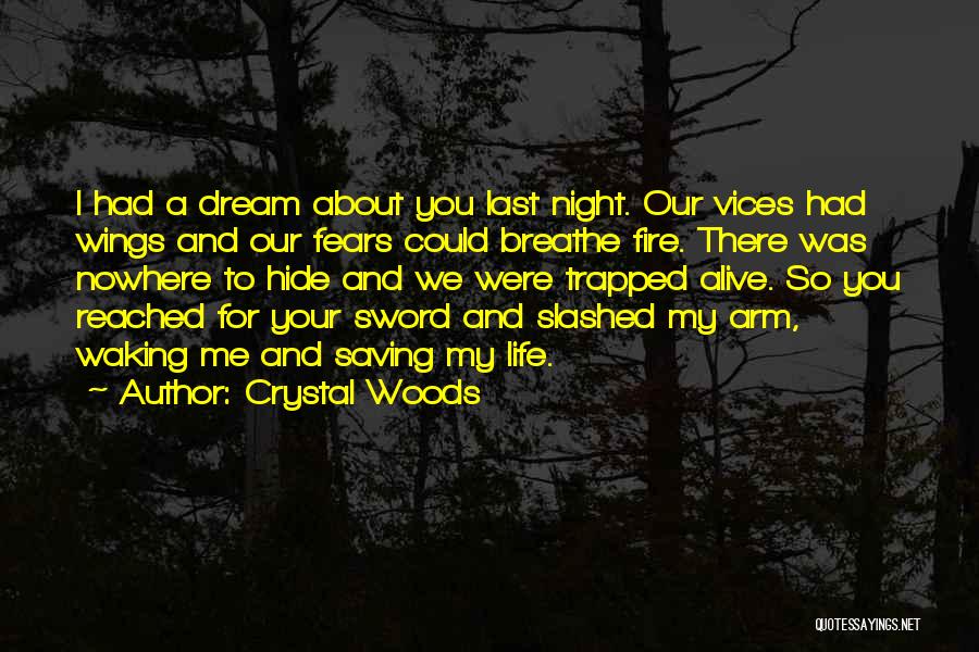 Dream About You Last Night Quotes By Crystal Woods