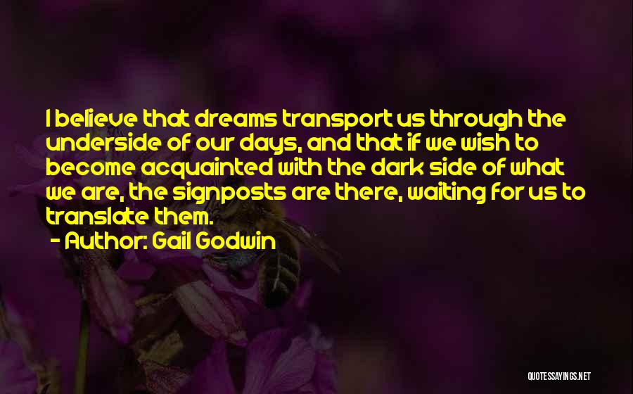 Dream And Believe Quotes By Gail Godwin
