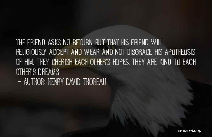 Dream And Friendship Quotes By Henry David Thoreau