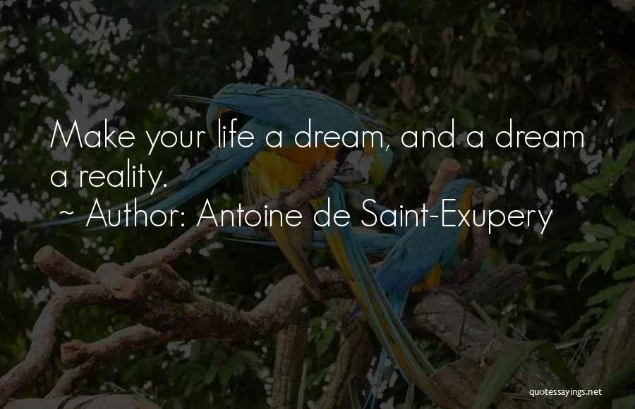 Dream And Reality Quotes By Antoine De Saint-Exupery