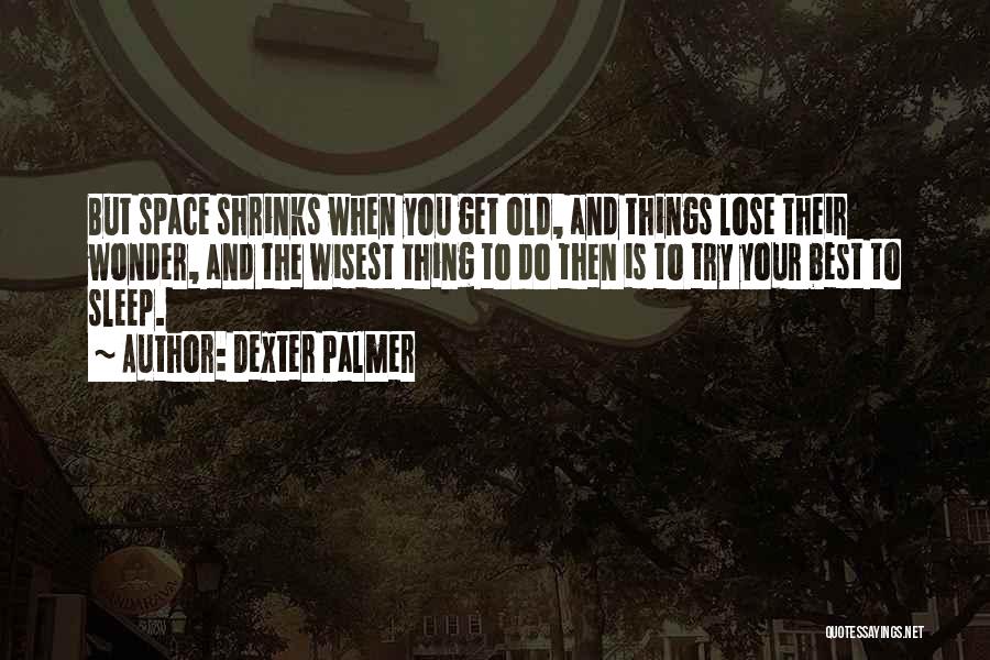 Dream And Sleep Quotes By Dexter Palmer