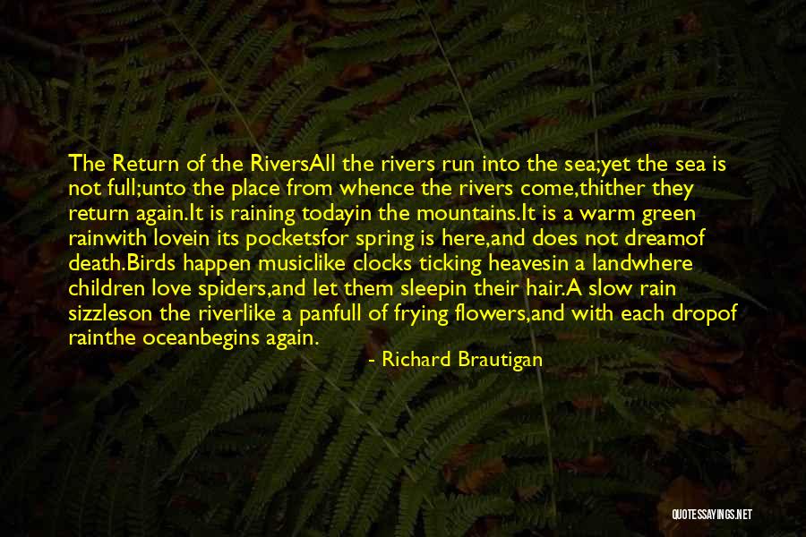 Dream And Sleep Quotes By Richard Brautigan