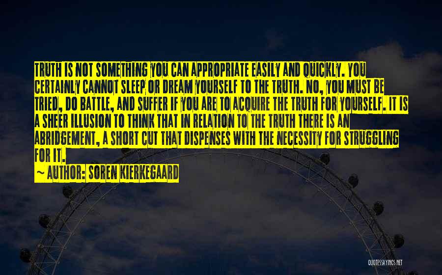 Dream And Sleep Quotes By Soren Kierkegaard