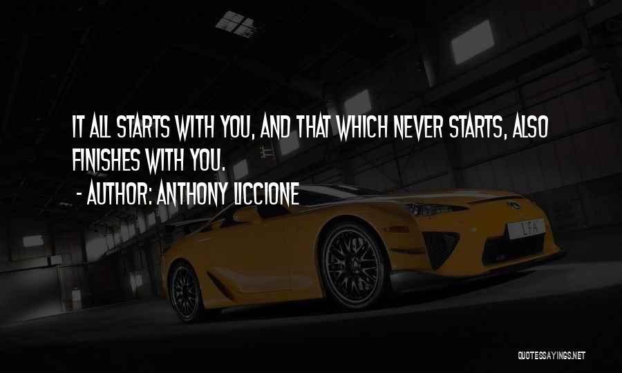 Dream And Success Quotes By Anthony Liccione