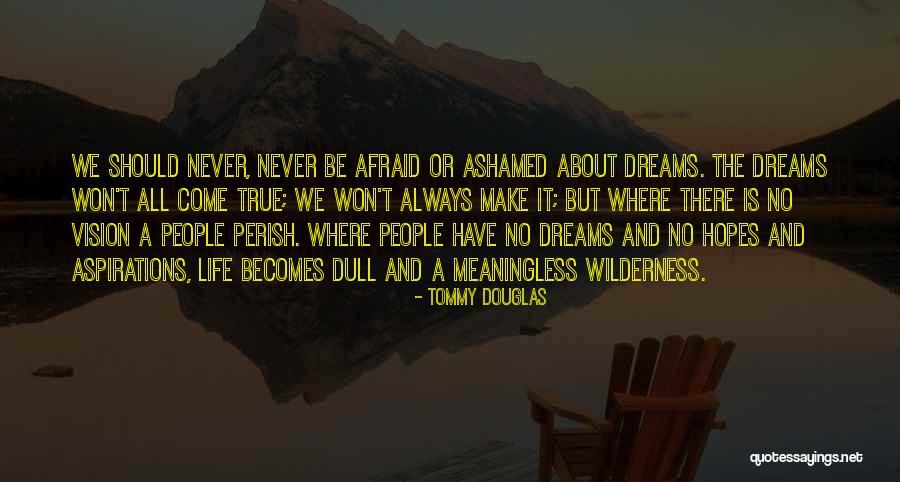 Dream And Vision Quotes By Tommy Douglas