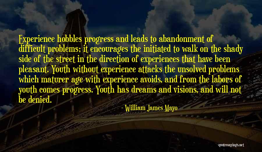 Dream And Vision Quotes By William James Mayo Dream And Vision Quotes By William James Mayo