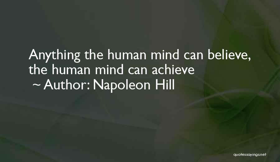 Dream Believe And Achieve Quotes By Napoleon Hill