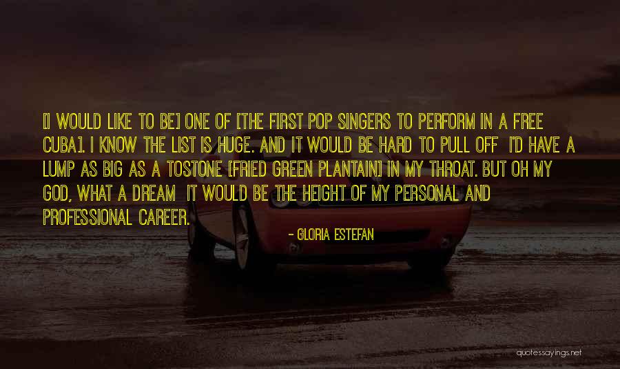 Dream Big God Quotes By Gloria Estefan