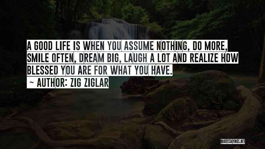 Dream Big Life Quotes By Zig Ziglar