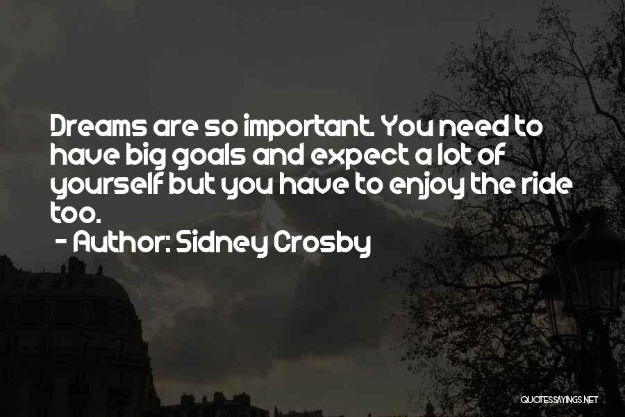 Dream Big Quotes By Sidney Crosby