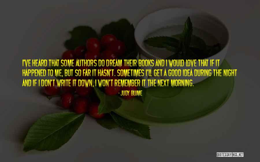 Dream Book Quotes By Judy Blume