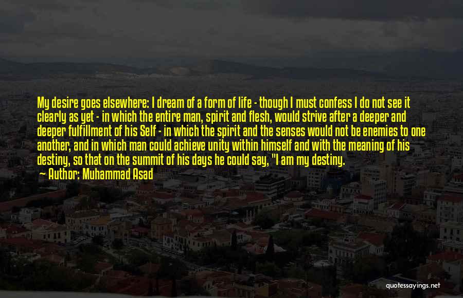 Dream Fulfillment Quotes By Muhammad Asad