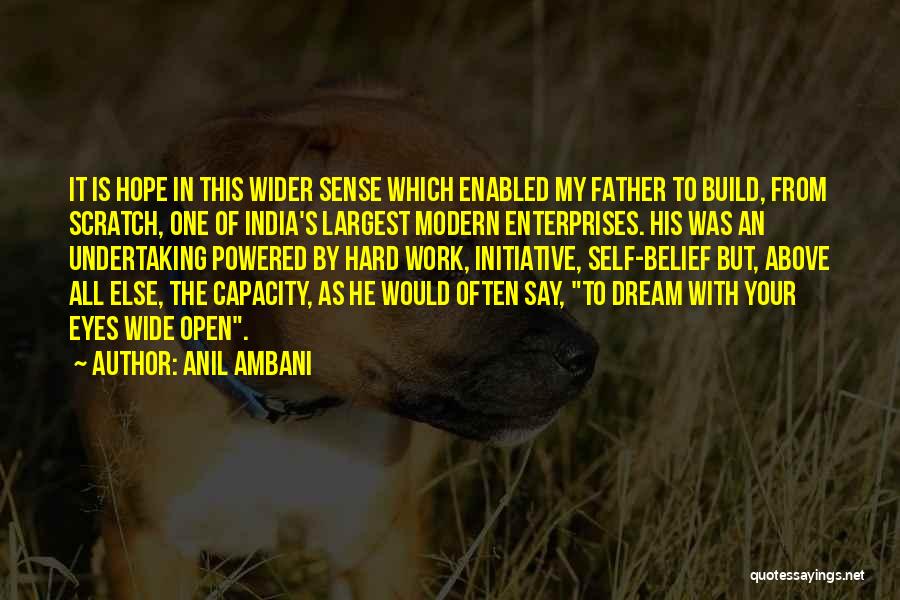 Dream Hard Work Quotes By Anil Ambani