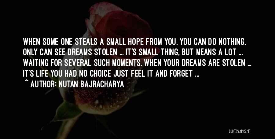 Dream Hope And Love Quotes By Nutan Bajracharya