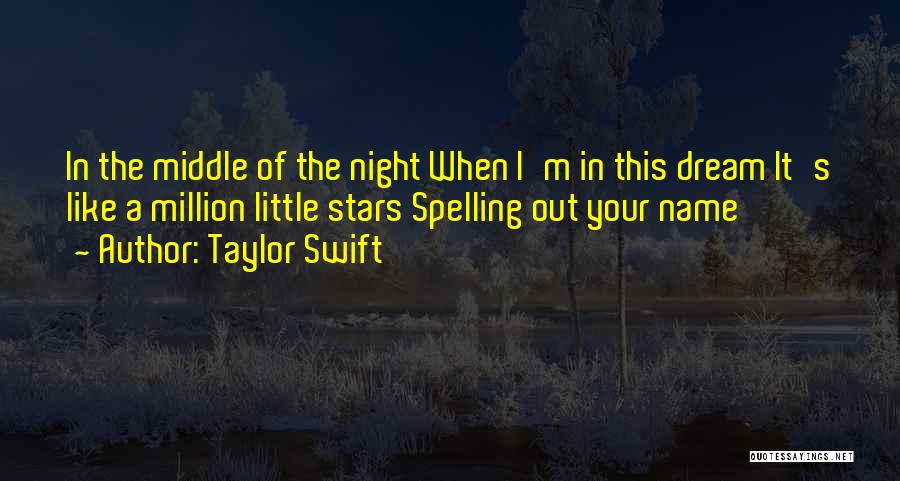 Dream In The Night Quotes By Taylor Swift