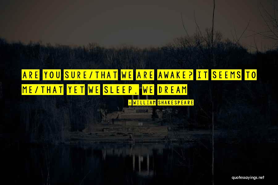 Dream It Quotes By William Shakespeare