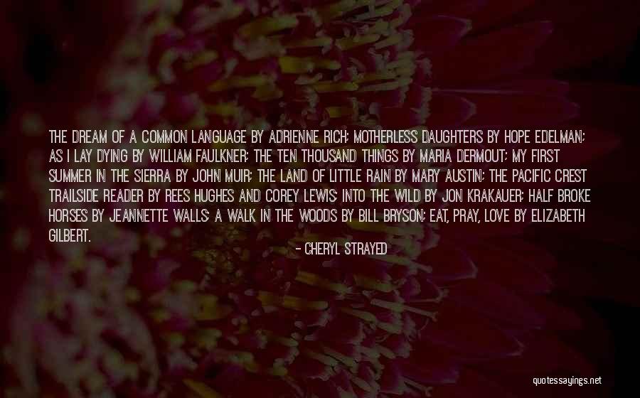 Dream Language Quotes By Cheryl Strayed Dream Language Quotes By Cheryl Strayed