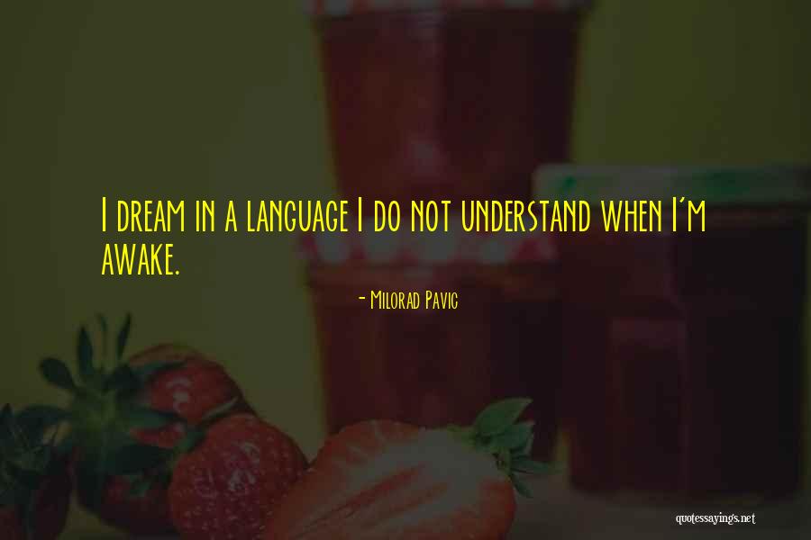Dream Language Quotes By Milorad Pavic Dream Language Quotes By Milorad Pavic