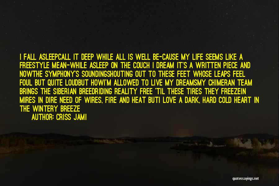 Dream Life Love Quotes By Criss Jami