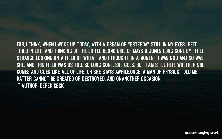 Dream Life Love Quotes By Derek Keck