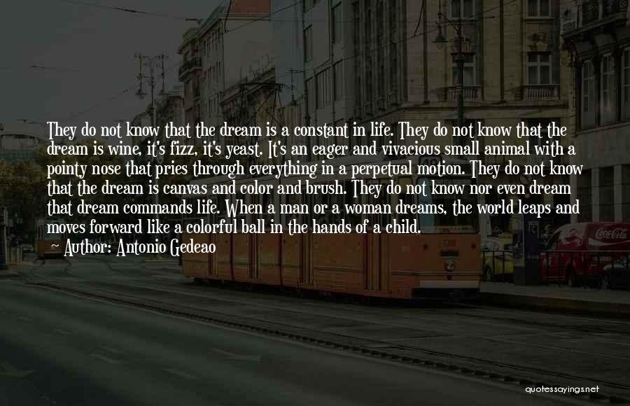 Dream Like Child Quotes By Antonio Gedeao