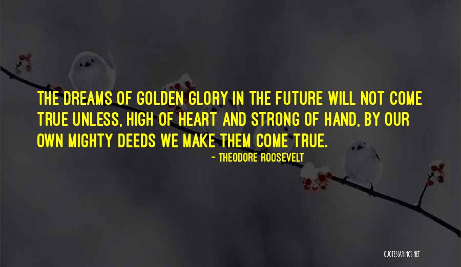 Dream Not Come True Quotes By Theodore Roosevelt Dream Not Come True Quotes By Theodore Roosevelt