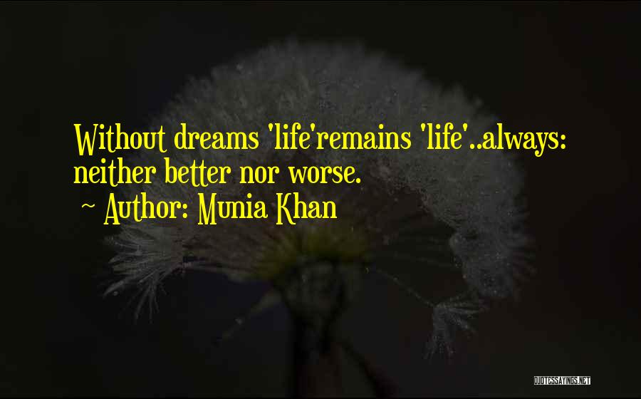 Dream Quotes Quotes By Munia Khan