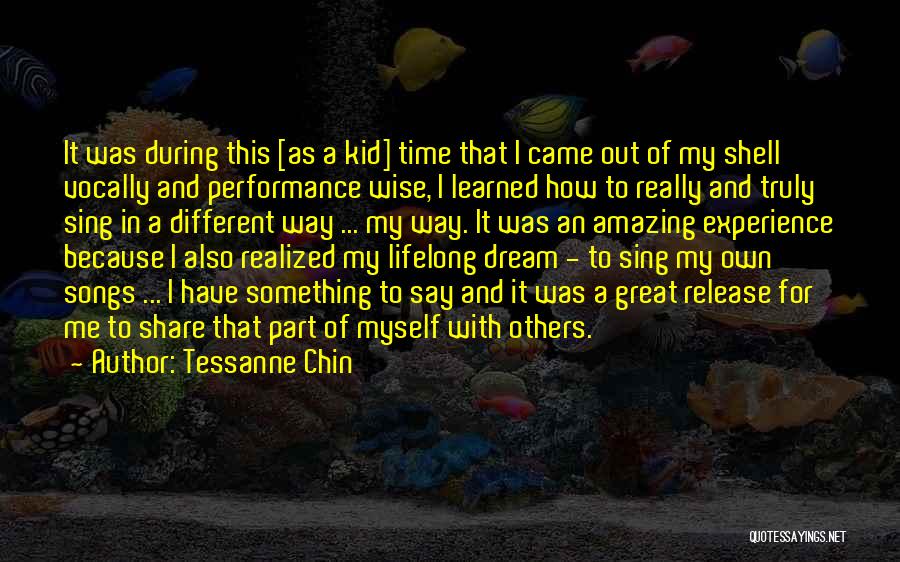 Dream Realized Quotes By Tessanne Chin