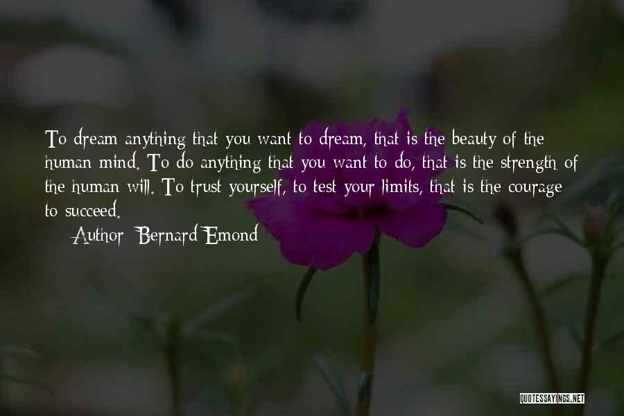 Dream Succeed Quotes By Bernard Emond
