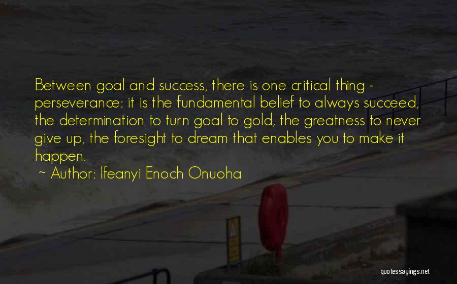 Dream Succeed Quotes By Ifeanyi Enoch Onuoha